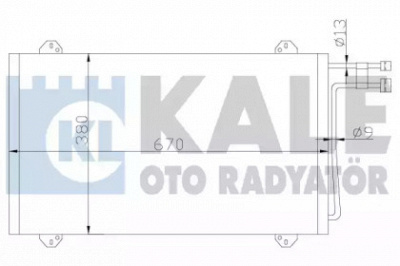 KALE OTO RADYATOR 381100 -  Конденсатор, кондиционер